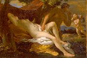 Nicolas Poussin, Jupiter and Antiope or Venus and Satyr
